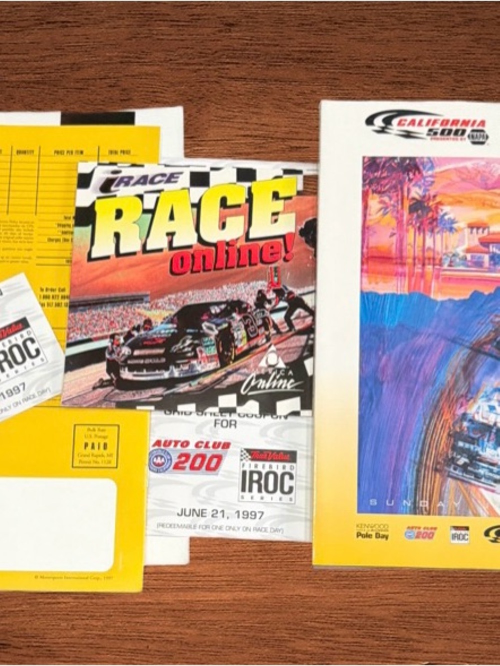 CALIFORNIA SPEEDWAY INAUGURAL EVENT OF OFFICIAL RACE PROGRAM. 1997. - Picture 3 of 4